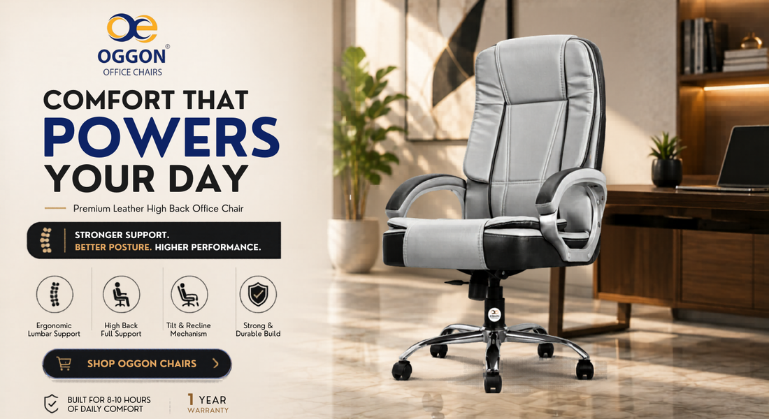 Benefits of Leather High Back Office Chairs | Oggon Chairs