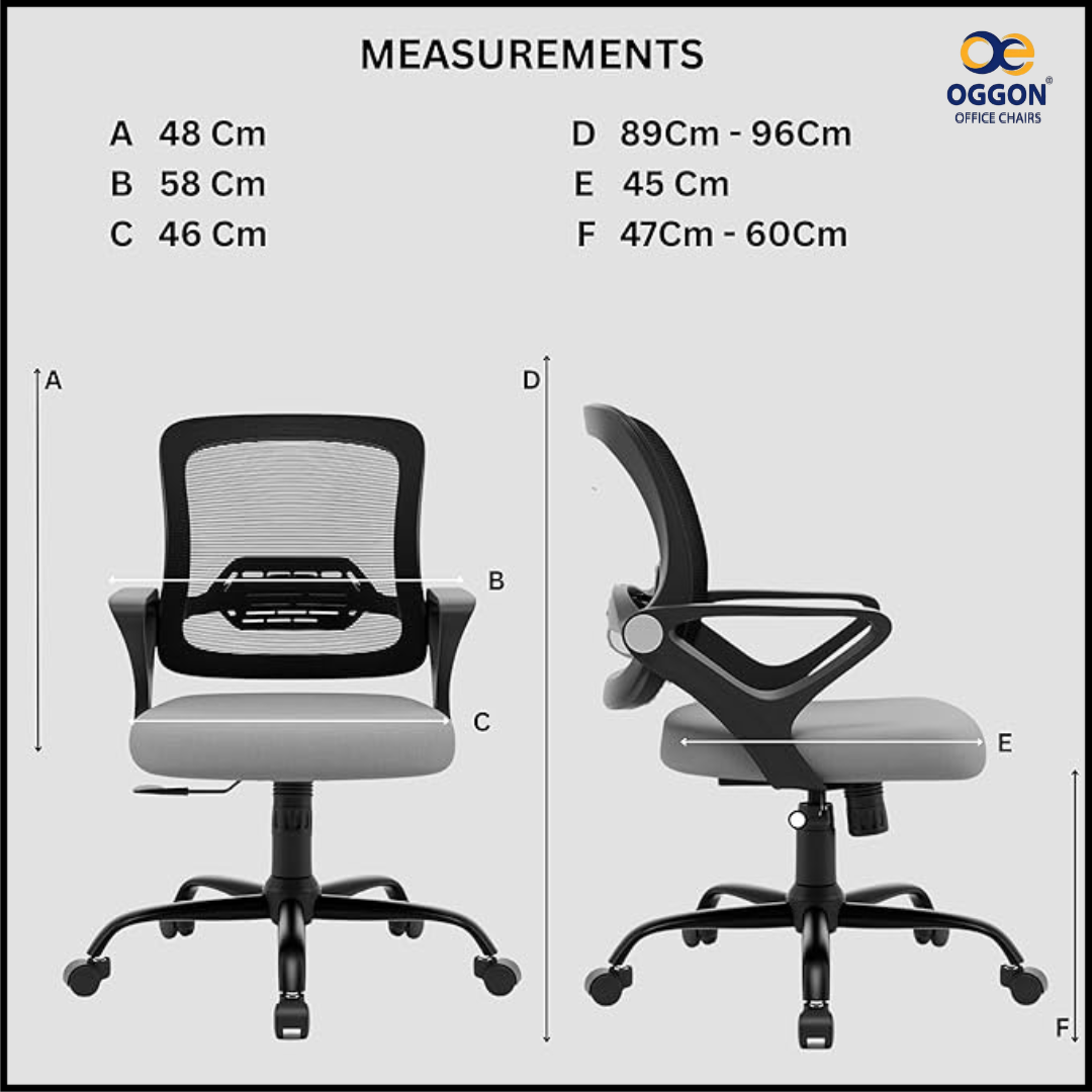 OGGON Ergolux Orthopedic Ergonomic Office Chair – Mesh Back