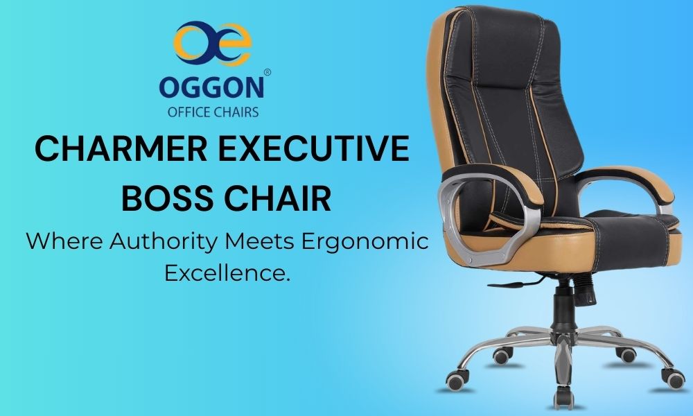 Oggon Charmer High Back Ergonomic Executive Leatherette Office Chair with Lumbar Support