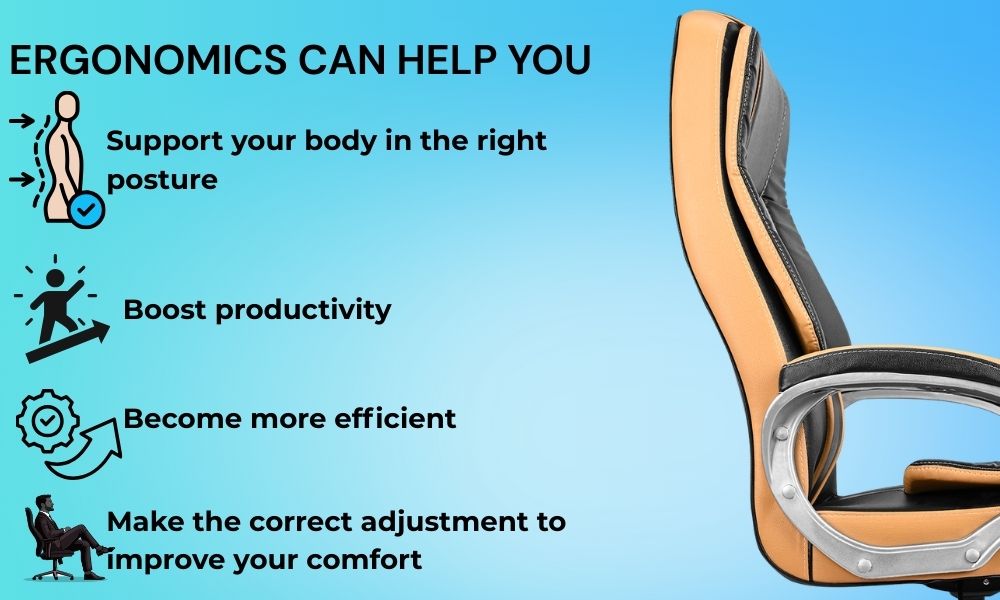 Oggon Charmer High Back Ergonomic Executive Leatherette Office Chair with Lumbar Support