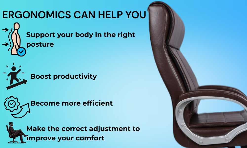 Oggon Rios High Back Executive Leatherette Office Chair