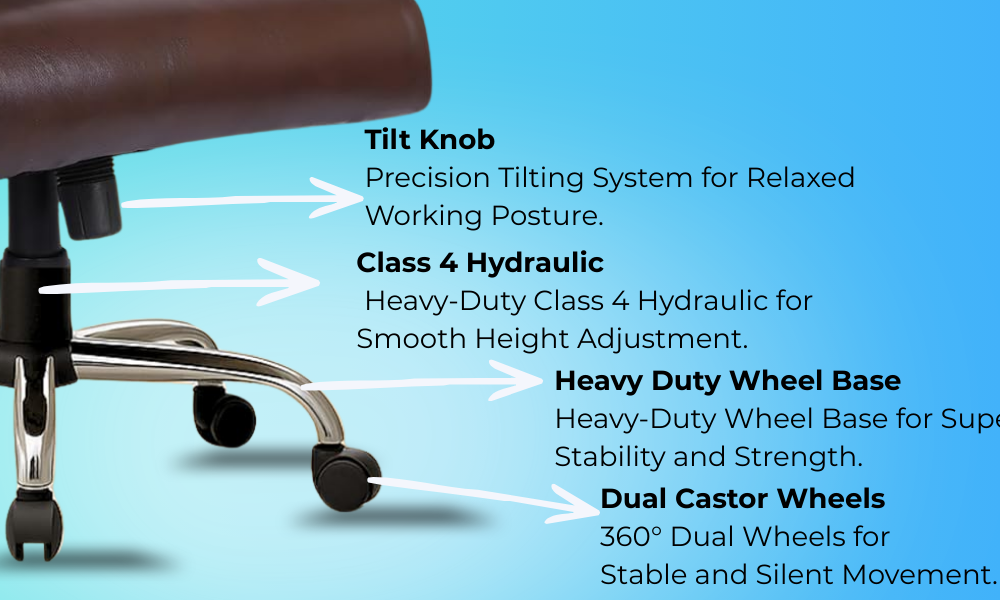 Oggon Rios High Back Executive Leatherette Office Chair