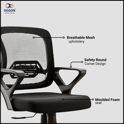 OGGON Ergolux Orthopedic Ergonomic Office Chair – Mesh Back