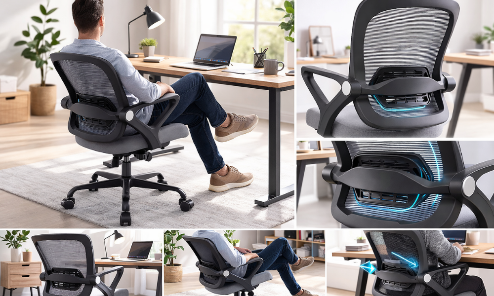 OGGON Ergolux Orthopedic Ergonomic Office Chair – Mesh Back