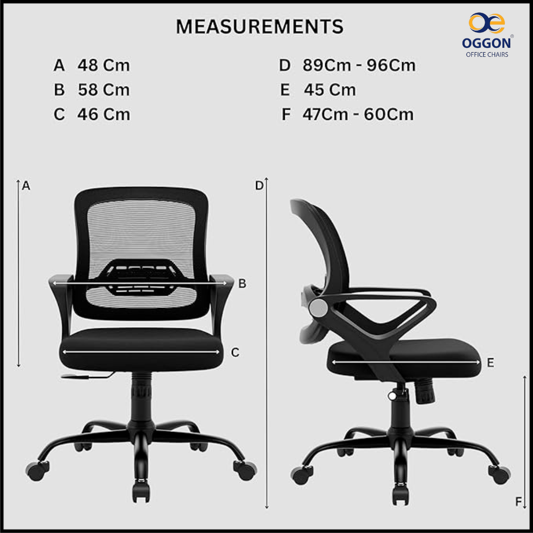 OGGON Ergolux Orthopedic Ergonomic Office Chair – Mesh Back