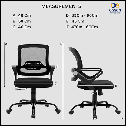 OGGON Ergolux Orthopedic Ergonomic Office Chair – Mesh Back