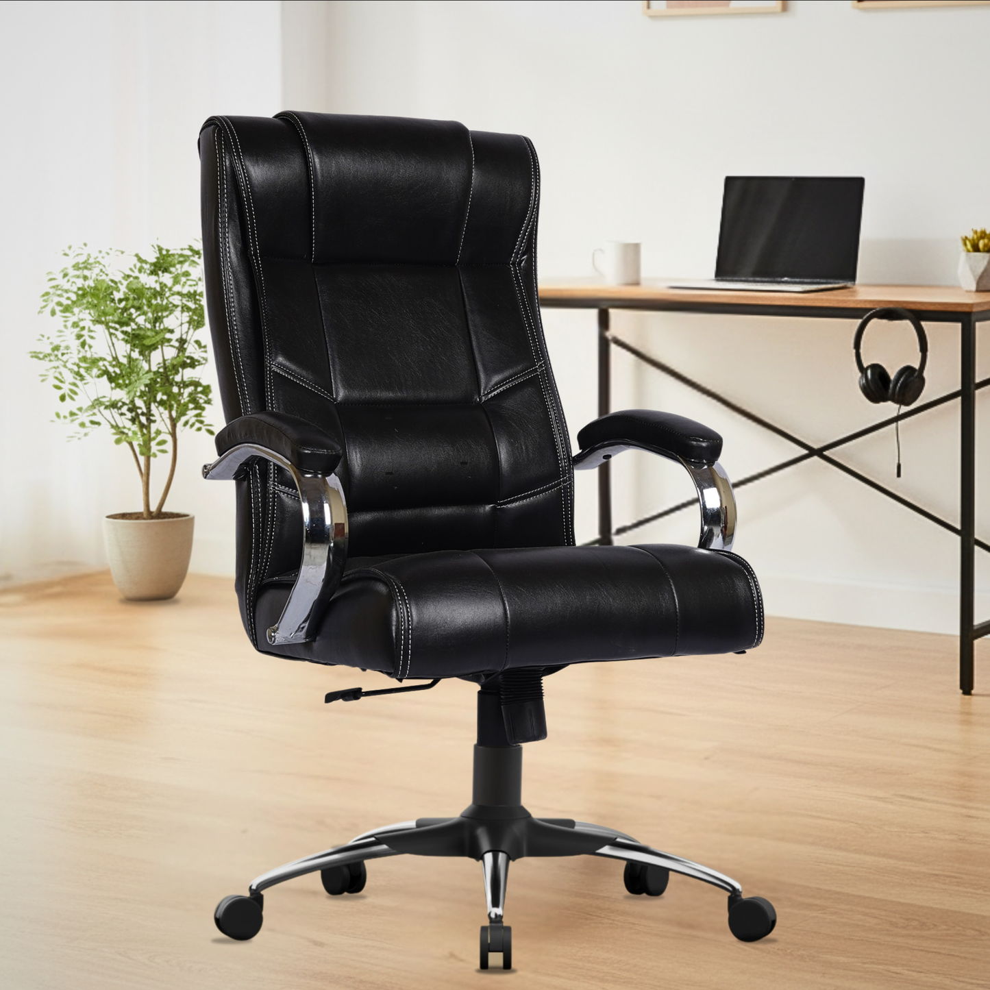 Oggon Alexander Ergonomic Executive Leatherette High Back Office Chair with Lumbar Support