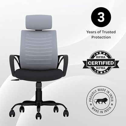 OGGON Irish High Back Ergonomic Mesh Office Chair | Professional Computer Seating