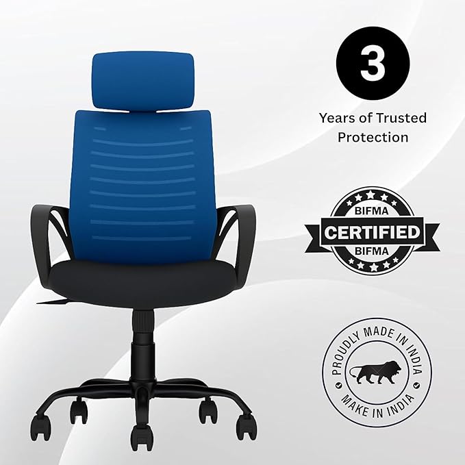 OGGON Irish High Back Ergonomic Mesh Office Chair | Professional Computer Seating