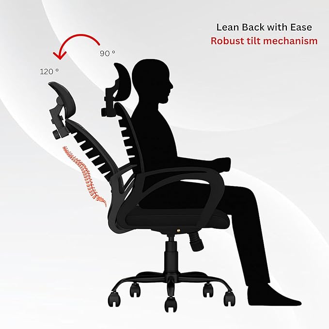 OGGON Irish High Back Ergonomic Mesh Office Chair | Professional Computer Seating