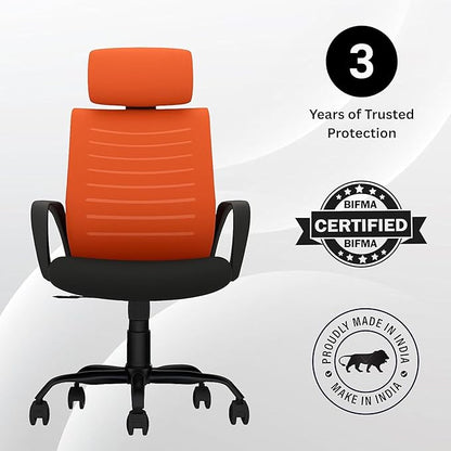 OGGON Irish High Back Ergonomic Mesh Office Chair | Professional Computer Seating
