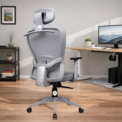 OGGON Marcoos High Back Ergonomic Mesh Office Chair – Adjustable Headrest & Armrests | 3 Years Warranty