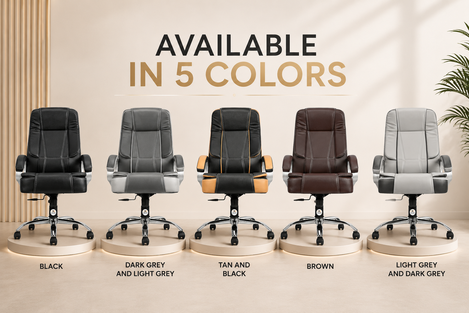 Oggon Charmer High Back Ergonomic Executive Leatherette Office Chair