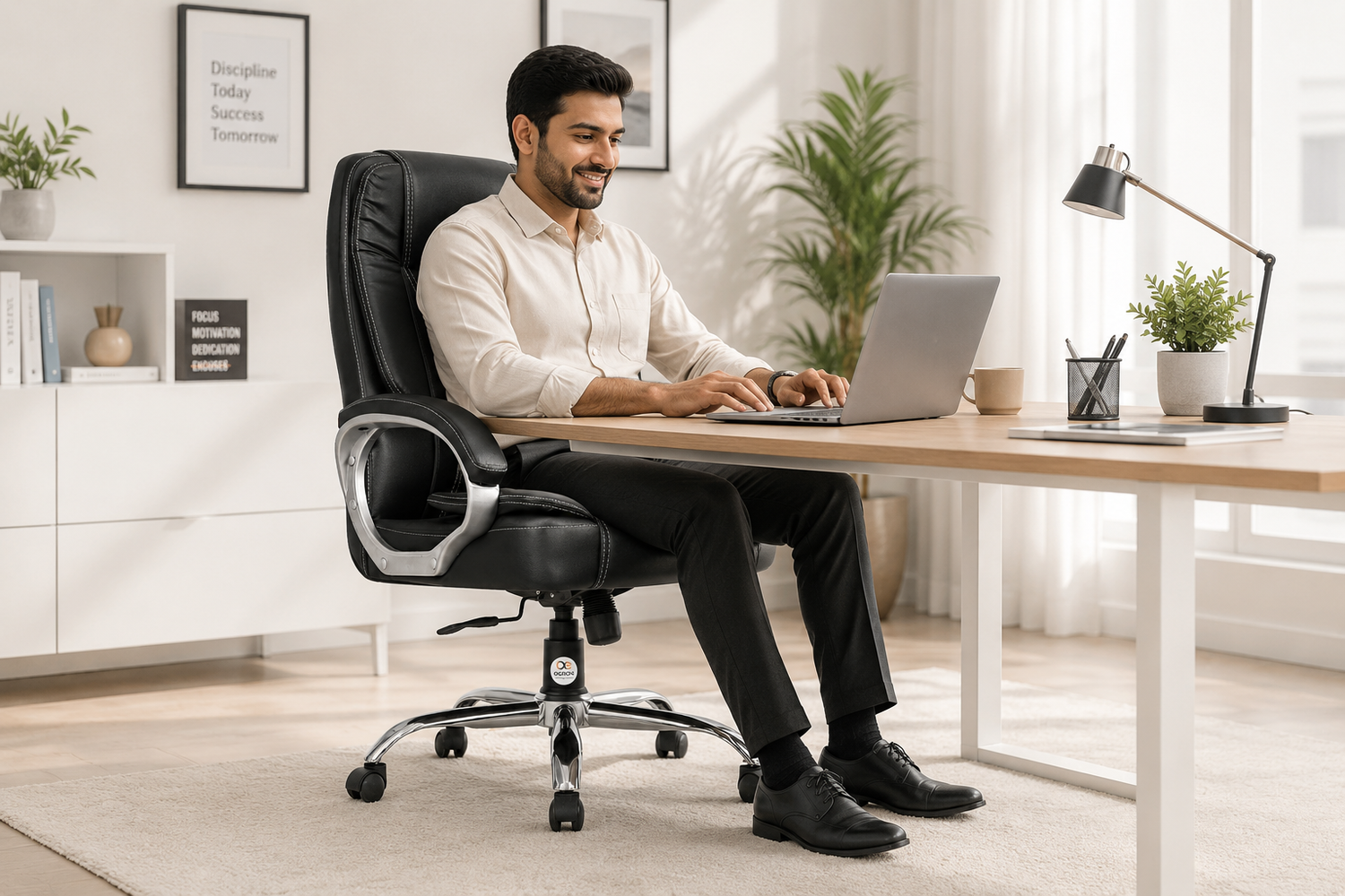 Oggon Charmer High Back Ergonomic Executive Leatherette Office Chair
