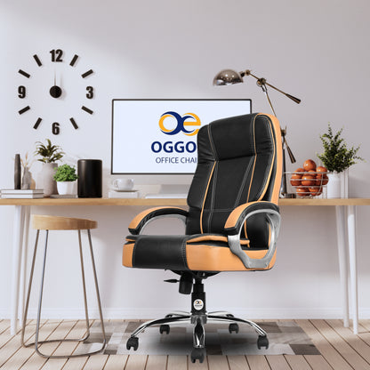 Oggon Charmer High Back Ergonomic Executive Leatherette Office Chair with Lumbar Support