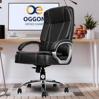 Oggon Charmer High Back Ergonomic Executive Leatherette Office Chair with Lumbar Support
