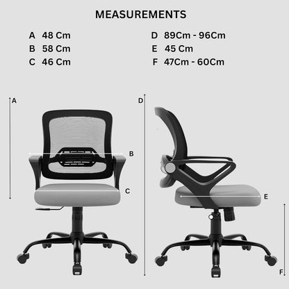 OGGON Ergolux Orthopedic Ergonomic Office Chair – Mesh Back