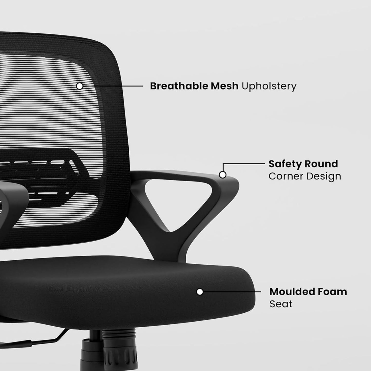 OGGON Ergolux Orthopedic Ergonomic Office Chair – Mesh Back