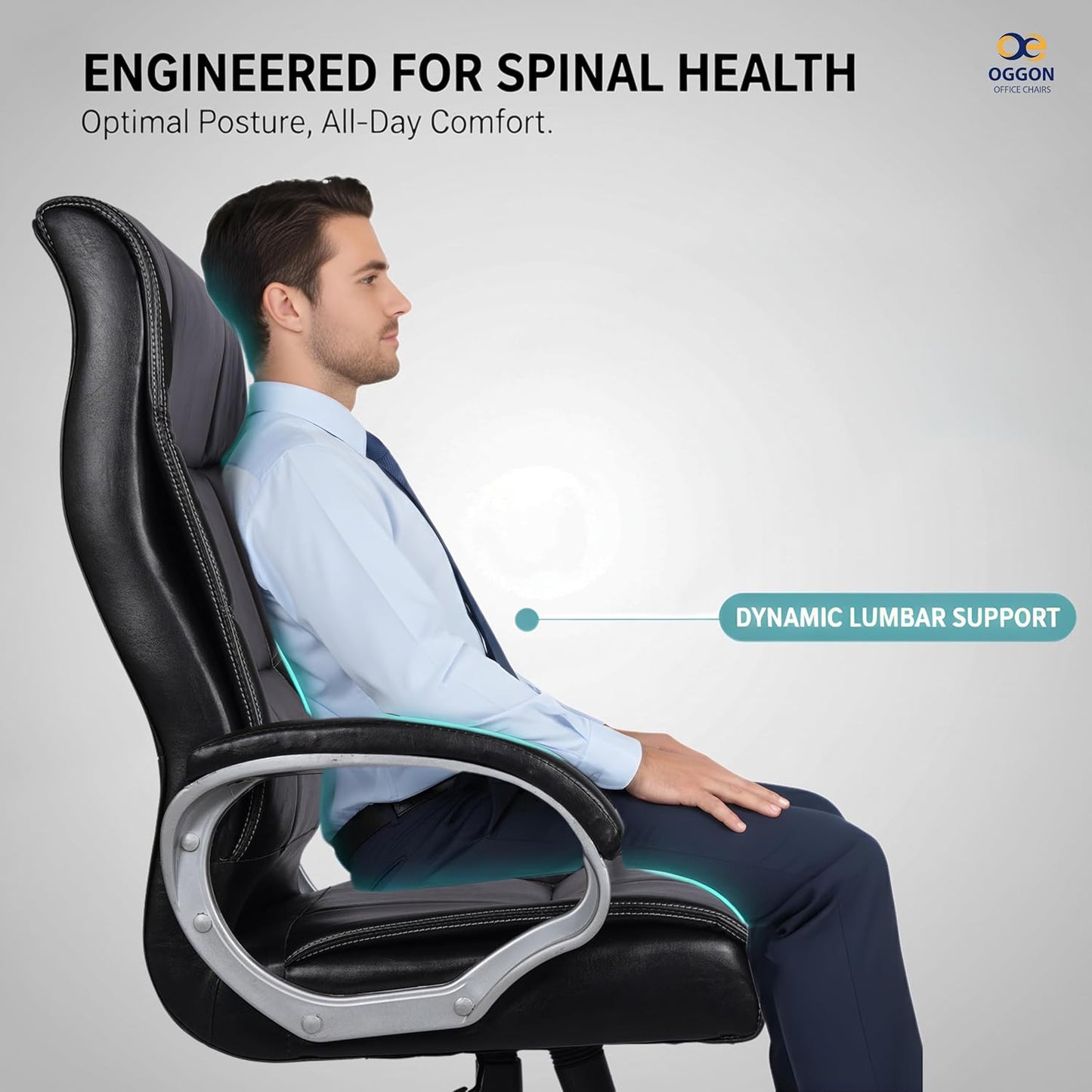 Oggon Marley High Back Executive Leatherette Office Chair