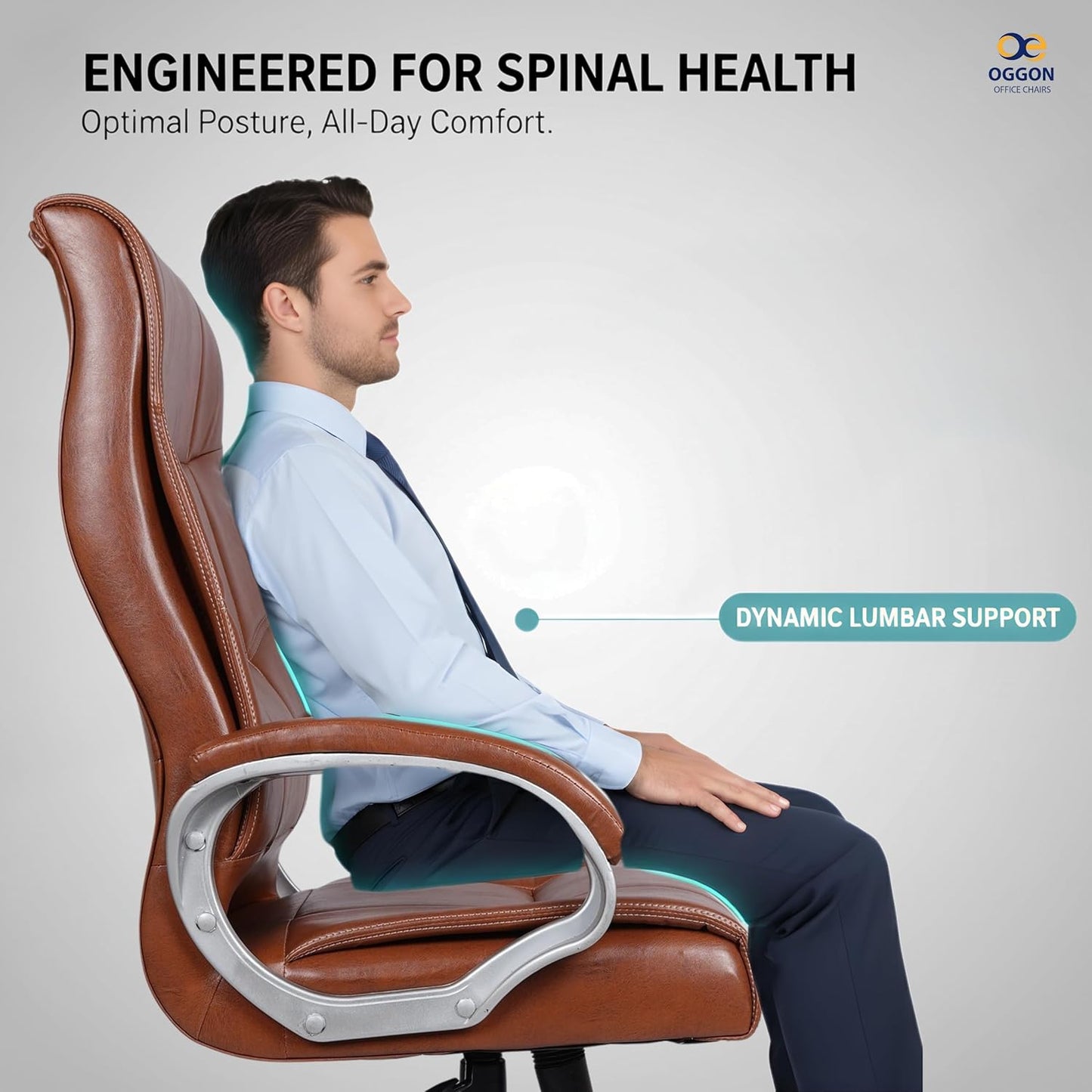 Oggon Marley High Back Executive Leatherette Office Chair