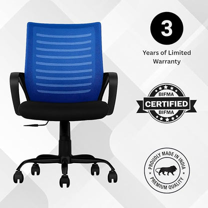Oggon Irish mid back ergonomic mesh office chair from Oggon Enterprises with 3 year warranty