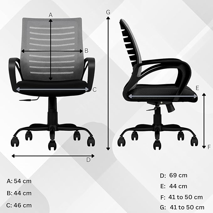 Oggon Irish mesh office chair delivered pre assembled with easy setup
