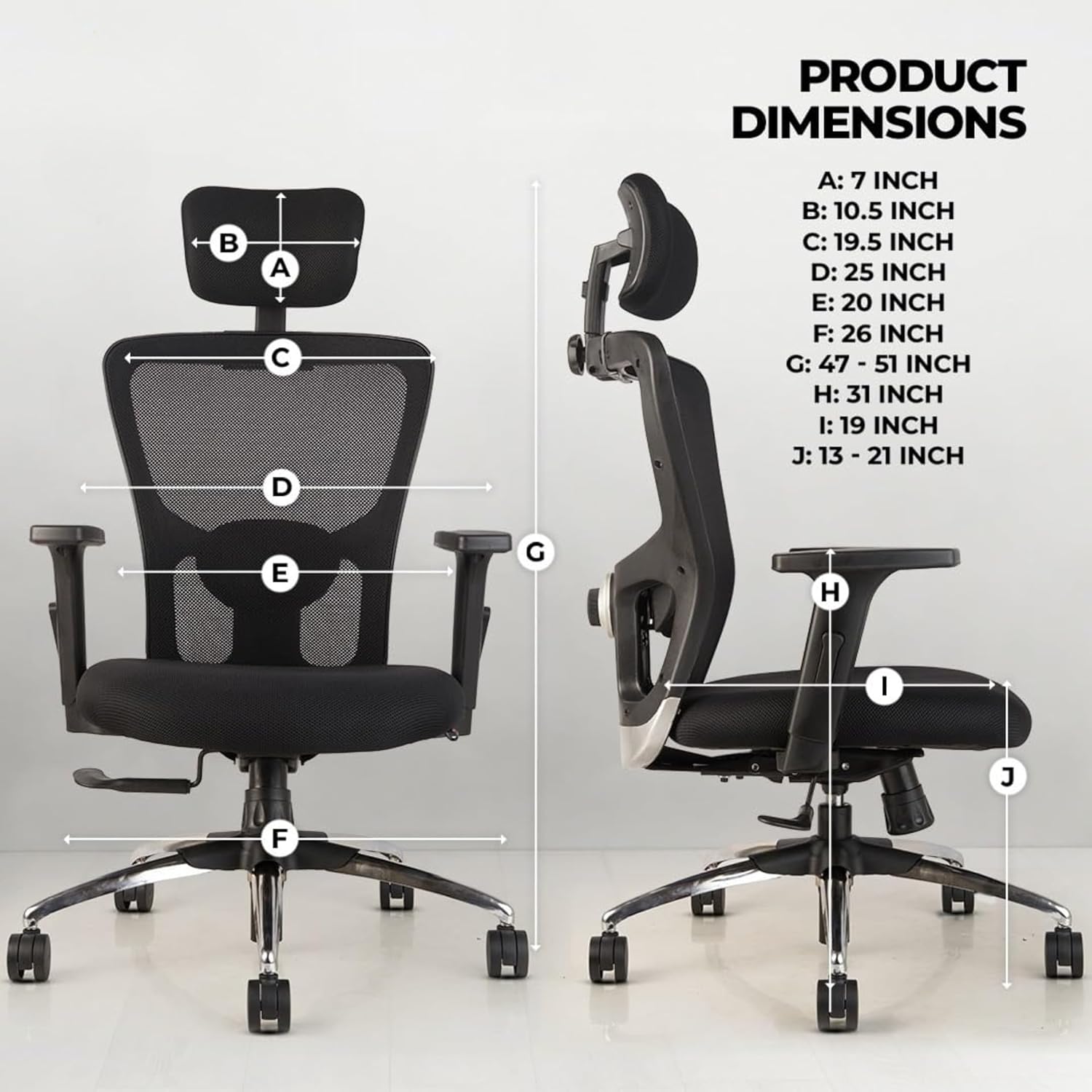 Oggon Victoria ergonomic mesh office chair from Oggon Enterprises with 3 year warranty