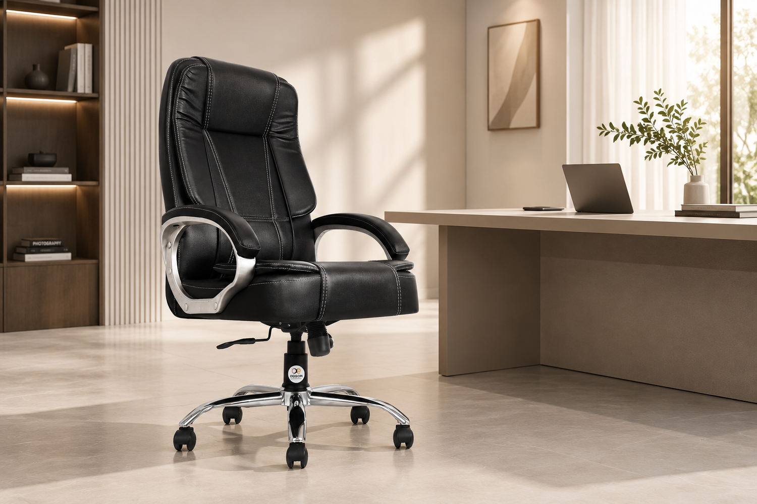 Oggon Charmer High Back Ergonomic Executive Leatherette Office Chair