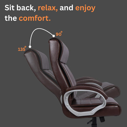 Oggon Rios High Back Executive Leatherette Office Chair